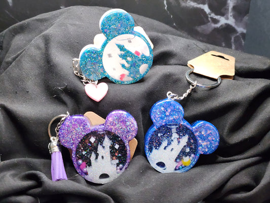 Mouse Head Shaker Keychains