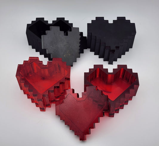Video Game Pixel Heart Trinket Box