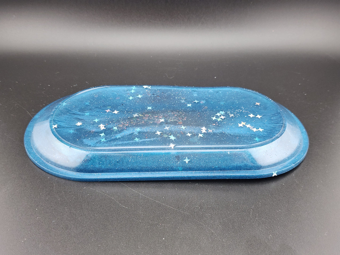 Oval Trinket Tray Magic Blue