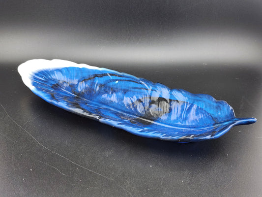 Blue Jay Feather Tray