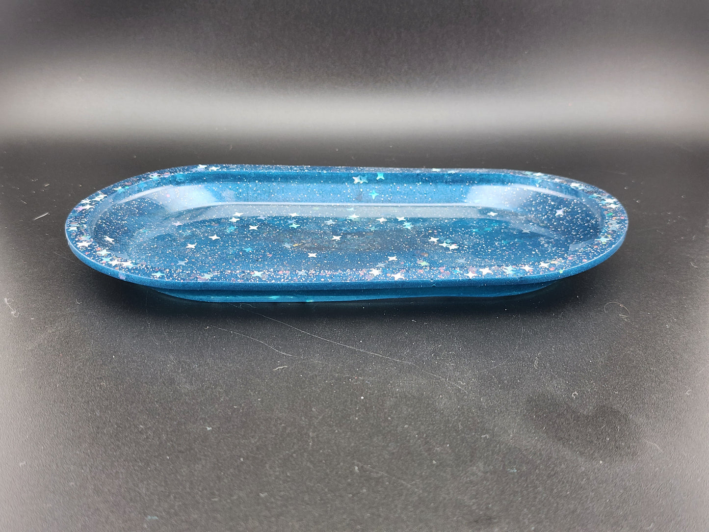 Oval Trinket Tray Magic Blue