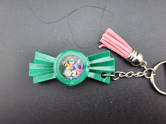 Candy Wrapped Shaker Keychain