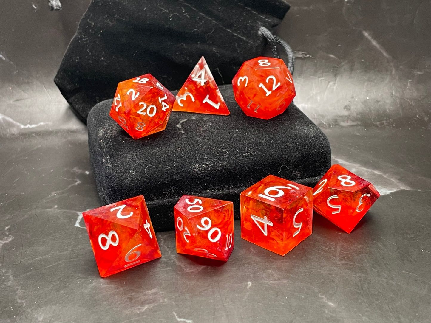 Flickering Flames Dice Set