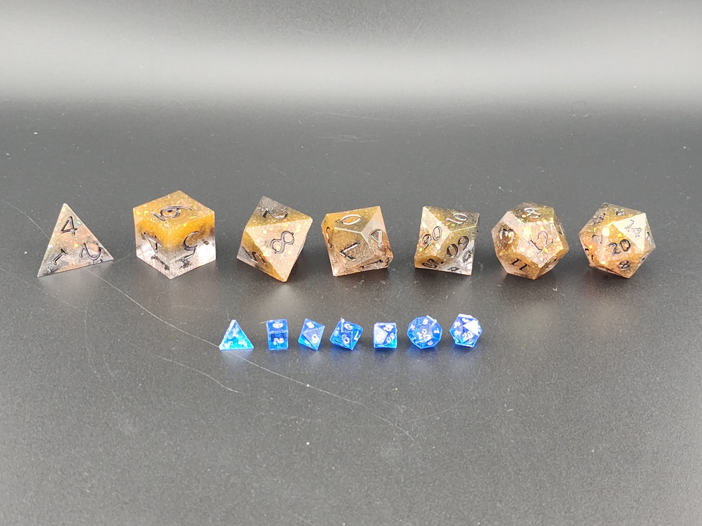 Sapphire Blue Mini Dice Set