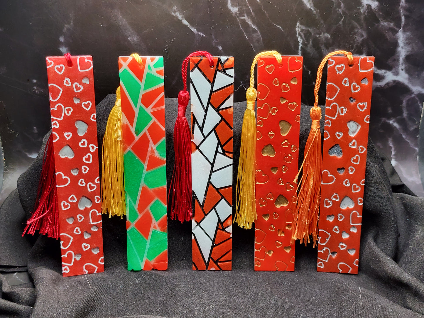 Indented Patterned Bookmarks