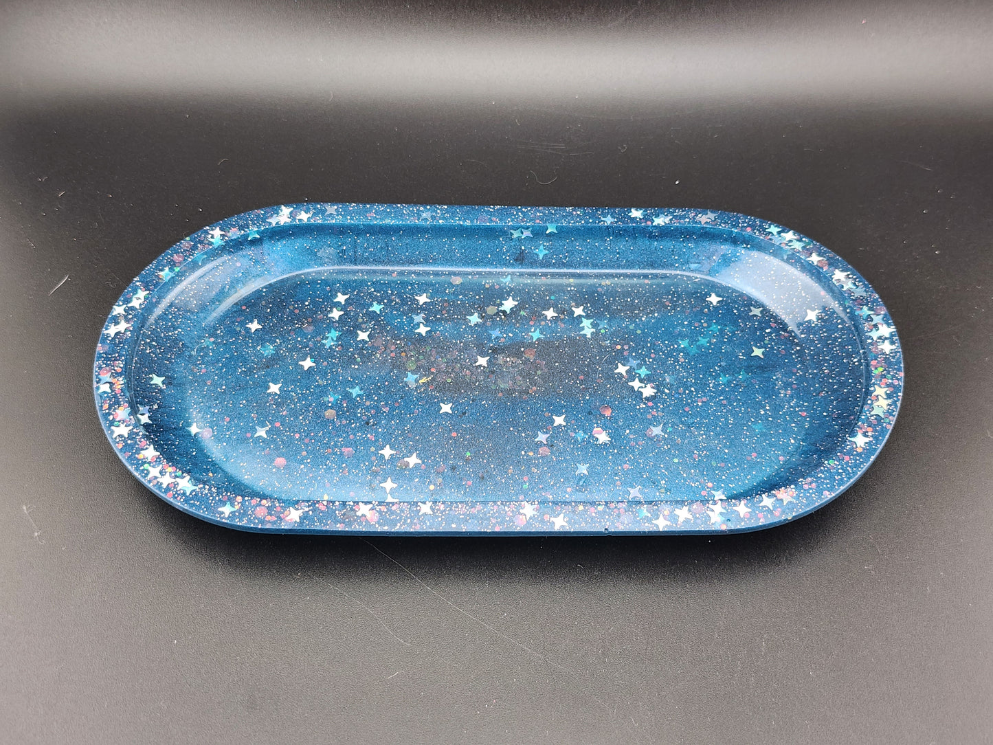 Oval Trinket Tray Magic Blue