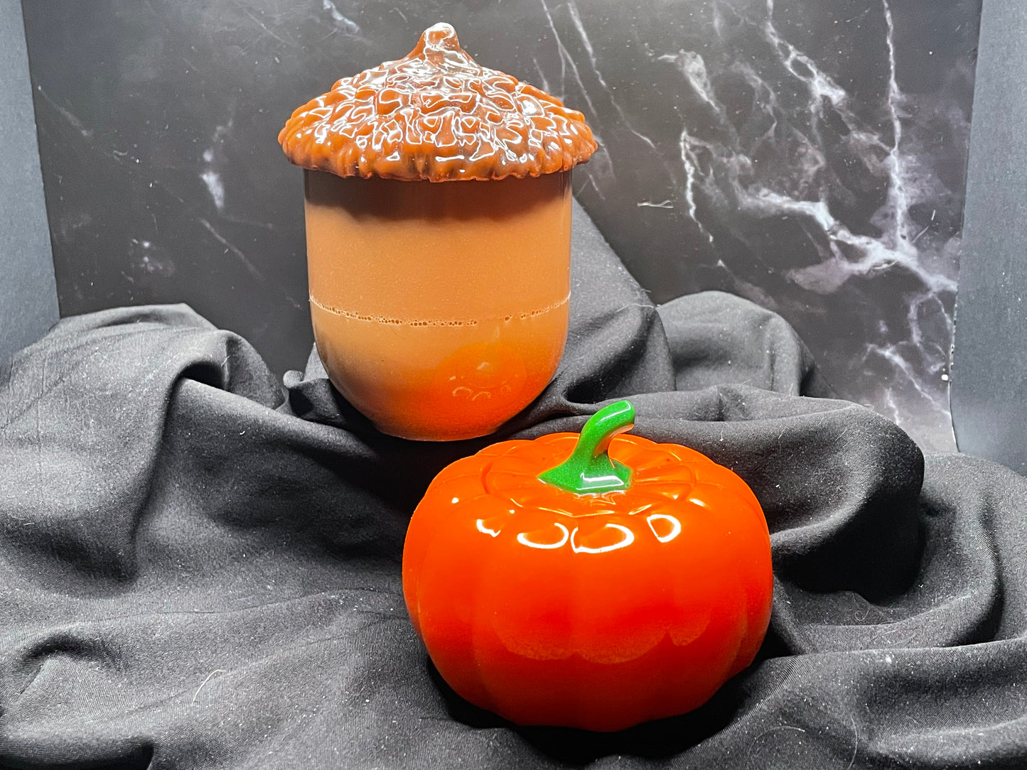 Pumpkin and Acorn Jar Set