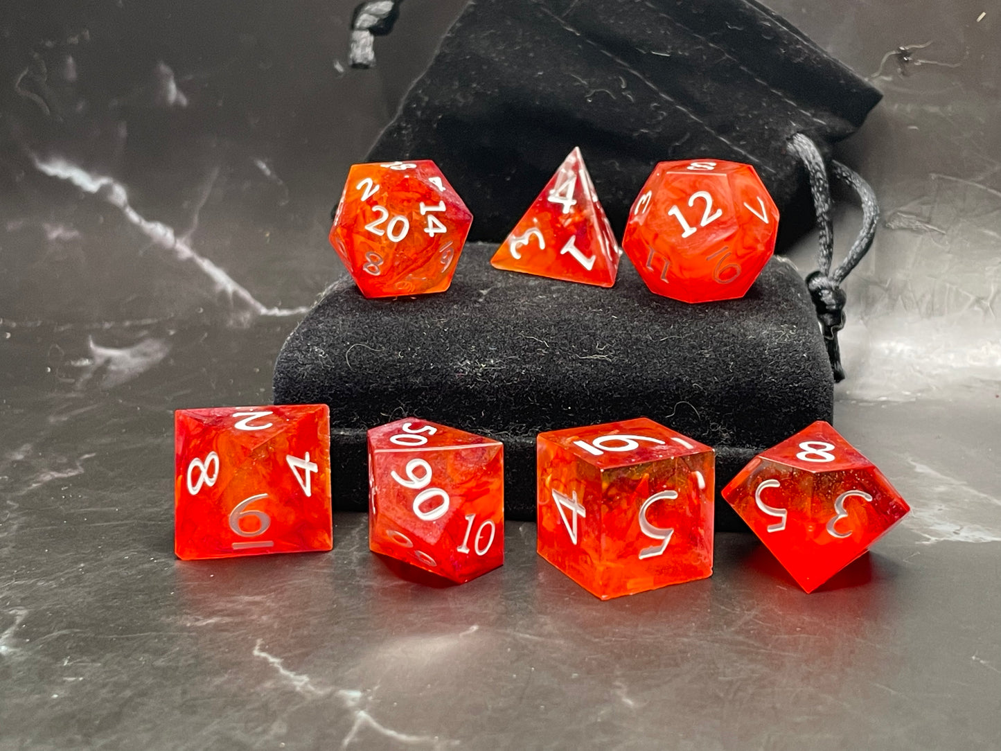 Flickering Flames Dice Set