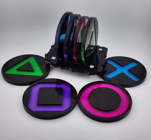 Video Game Controller Button Coaster Set