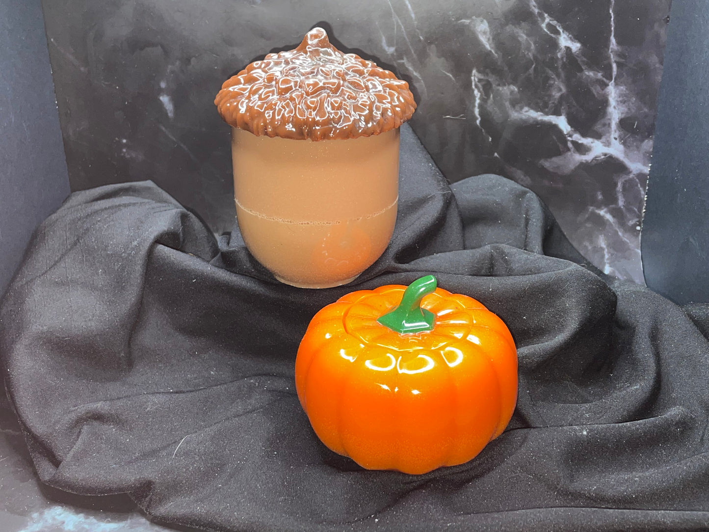 Pumpkin and Acorn Jar Set