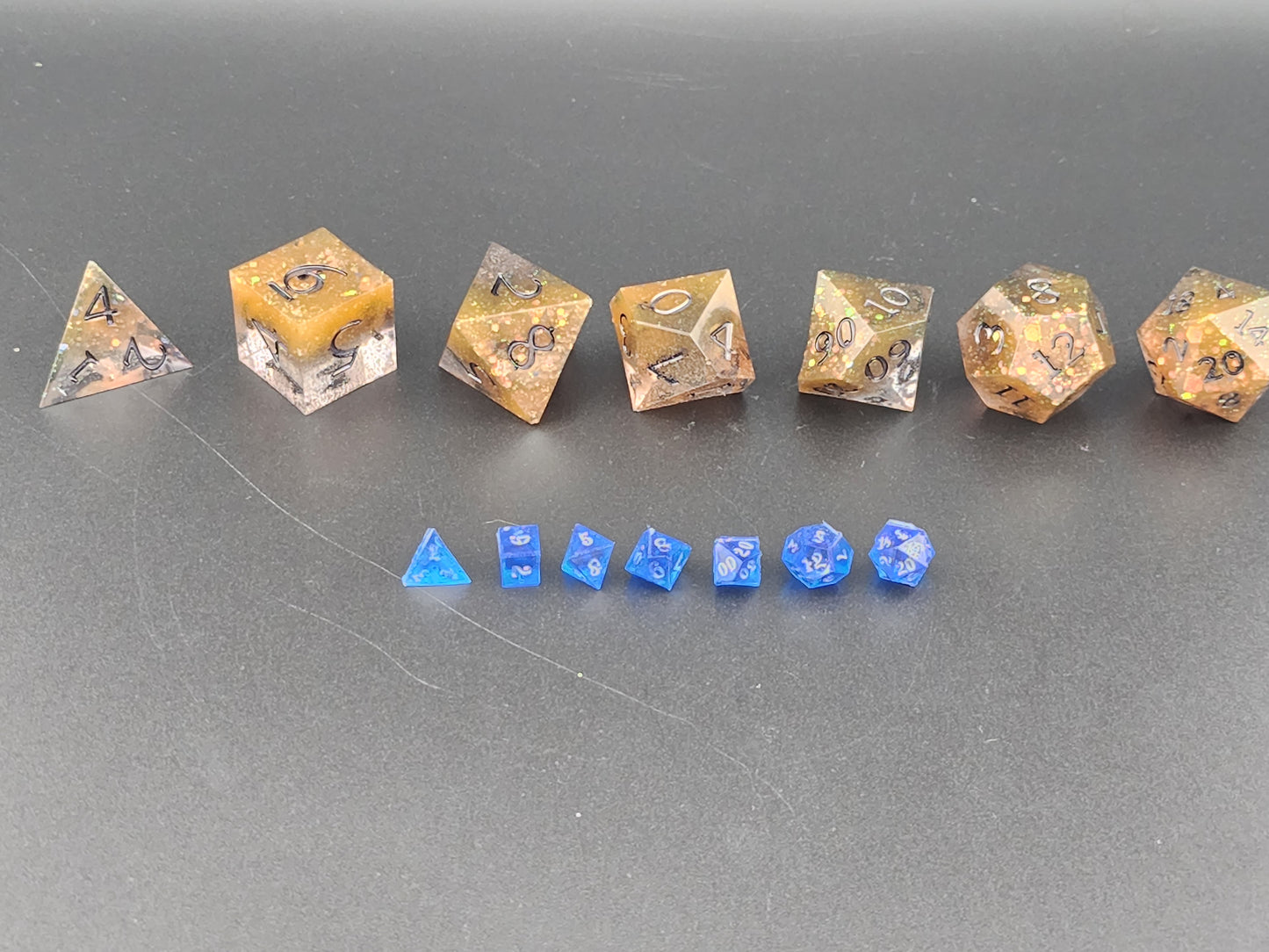 Sapphire Blue Mini Dice Set