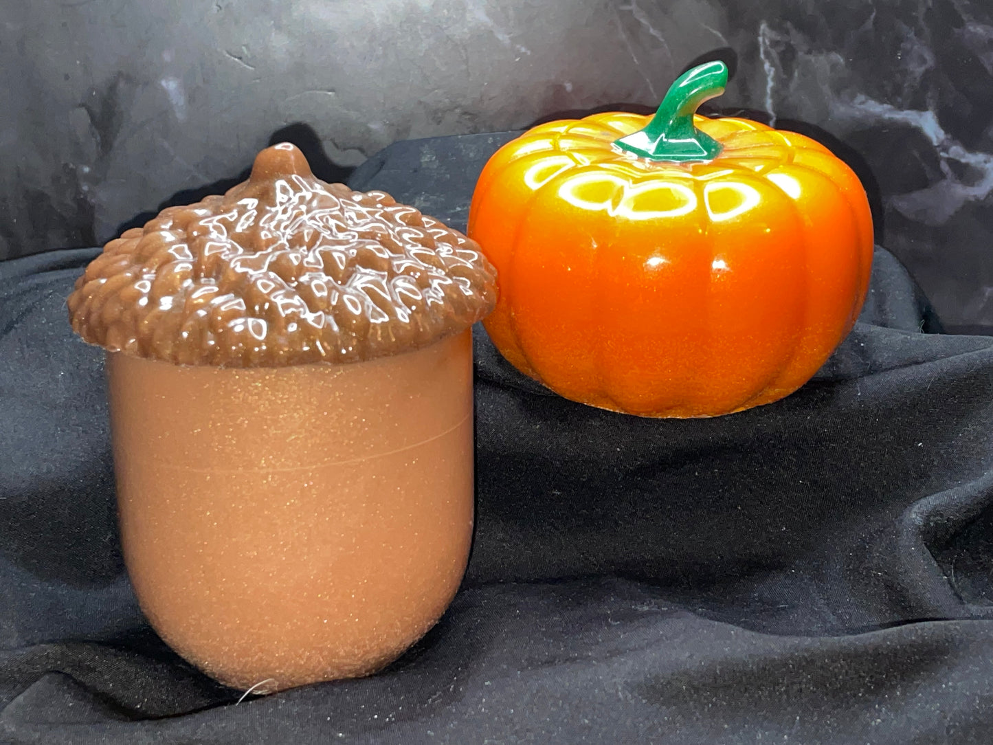 Pumpkin and Acorn Jar Set