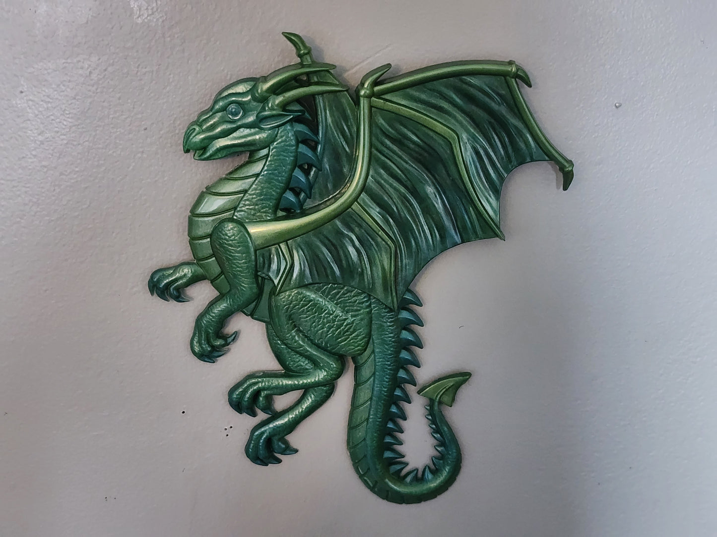 Flying Green Dragon Wall Art