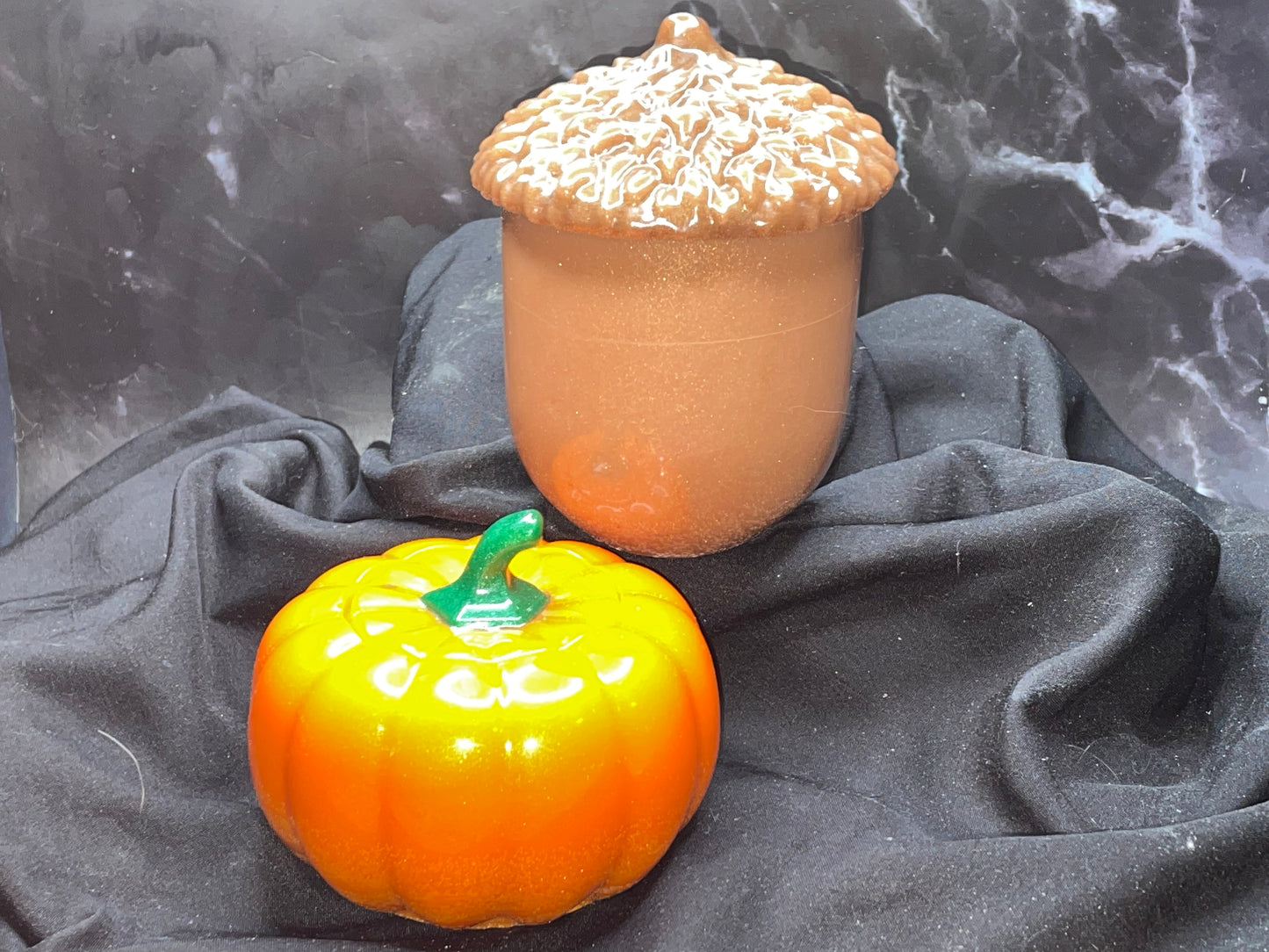 Pumpkin and Acorn Jar Set