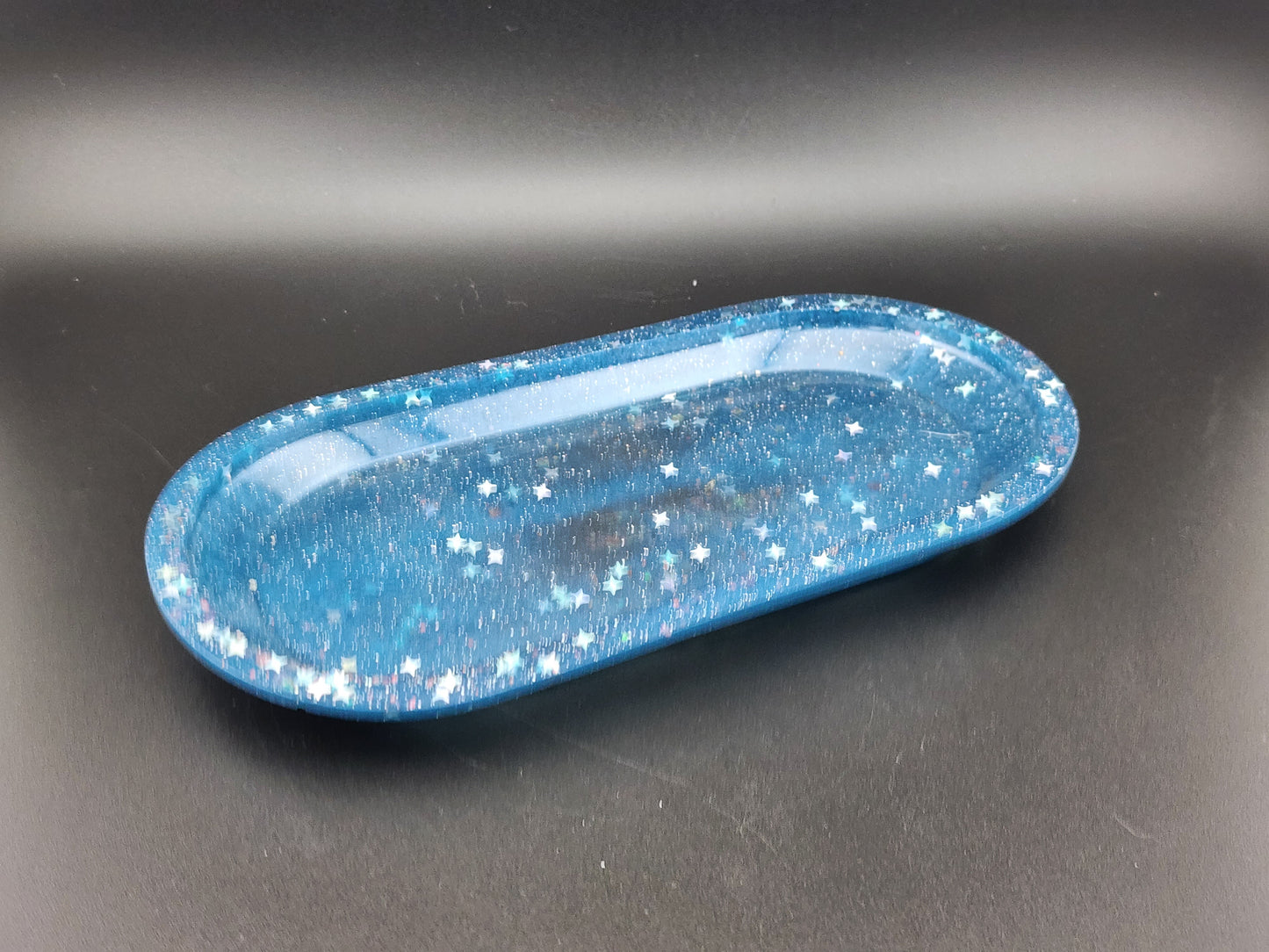 Oval Trinket Tray Magic Blue